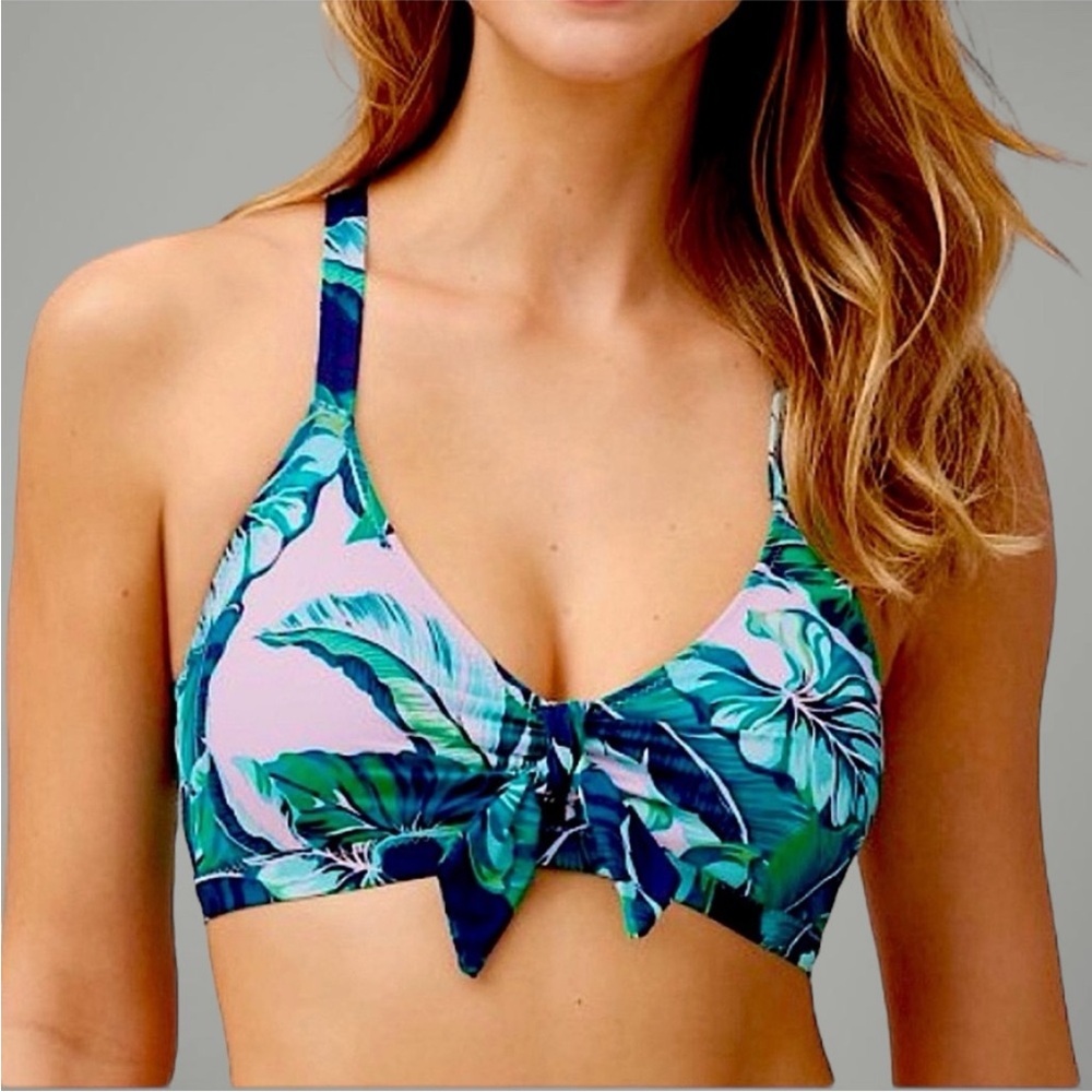 Tommy Bahama Breezy Palm Underwire Tie Halter Bikini Top